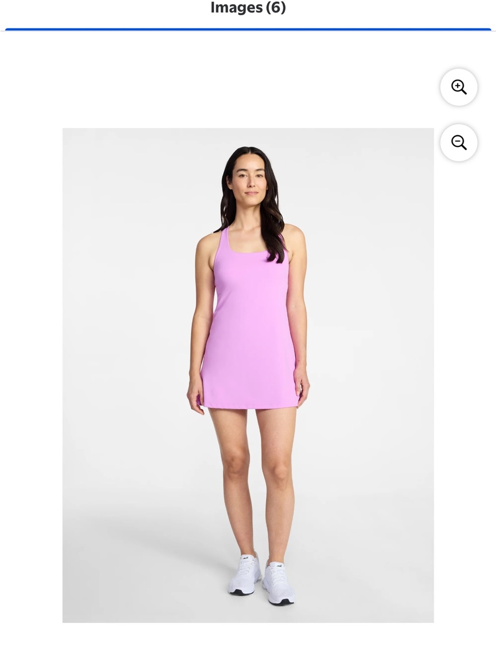 Avia Lilac Racerback Athletic Tank Dress